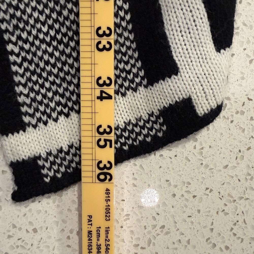 Bestow Black White Plaid Open Front Long Cardigan Sweater Women 3XL Checkered - Picture 7 of 7
